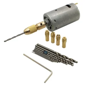 DC12 Volt Drill Motor,Chuck and Bit Package